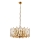 Полилей на верига CRYSTALLINE 6xE14/40W/230V меден