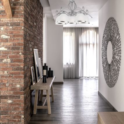 Полилей на верига RETRO II 5xE27/60W/230V, сребрист