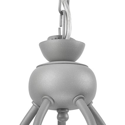 Полилей на верига RETRO II 5xE27/60W/230V, сребрист