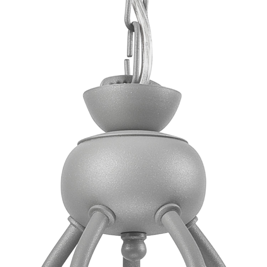 Полилей на верига RETRO II 5xE27/60W/230V, сребрист