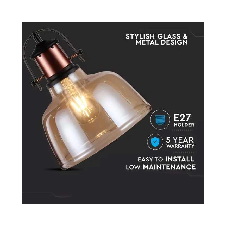 Полилей на верижка 1xE27/60W/230V