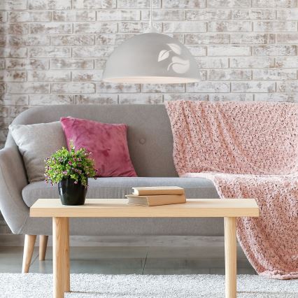 Полилей на верижка 1xE27/60W/230V листа