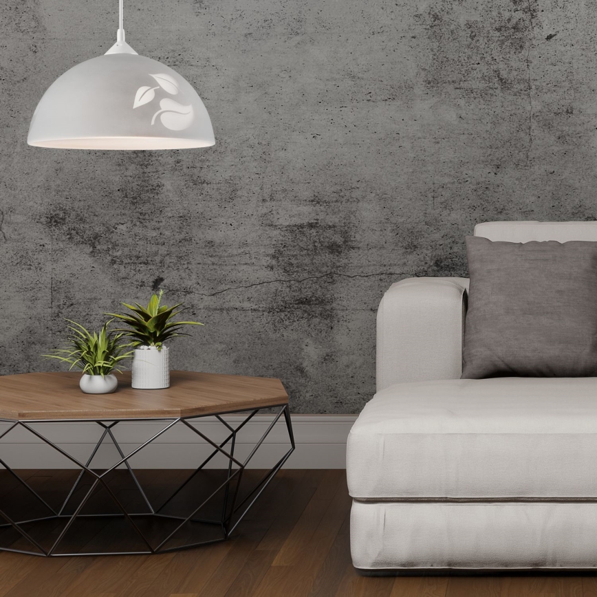 Полилей на верижка 1xE27/60W/230V листа