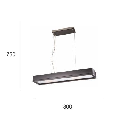 Полилей на верижка AGATA 3xE27/60W/230V
