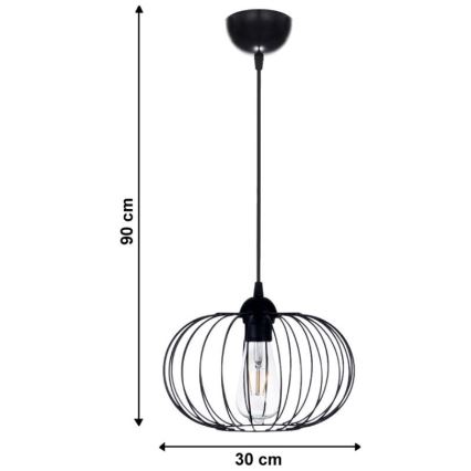 Полилей на верижка BOCCA 1xE27/60W/230V