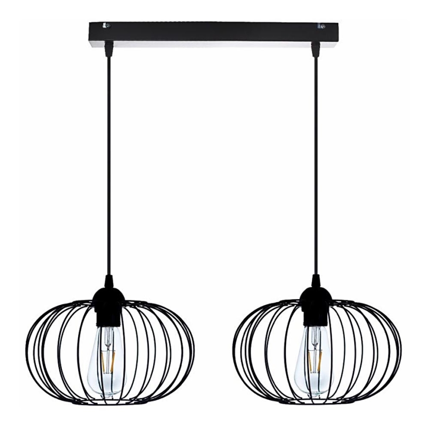 Полилей на верижка BOCCA 2xE27/60W/230V
