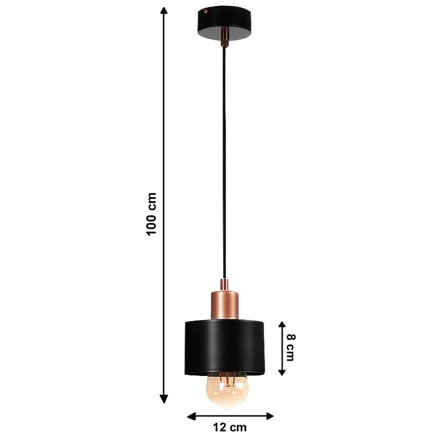 Полилей на верижка BODO 1xE27/60W/230V