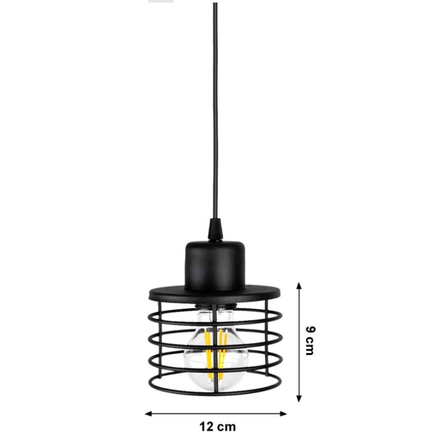 Полилей на верижка BONOX 1xE27/60W/230V