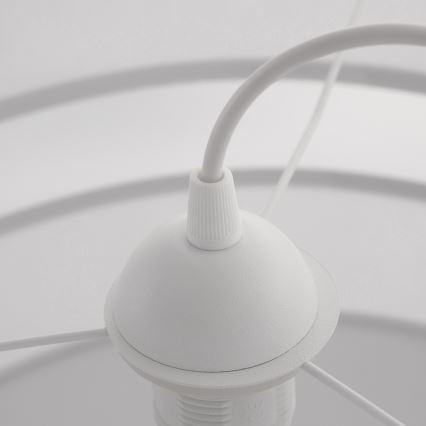 Полилей на верижка CORAL 1xE27/60W/230V бяла