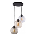 Полилей на верижка CUBUS 3xE27/60W/230V
