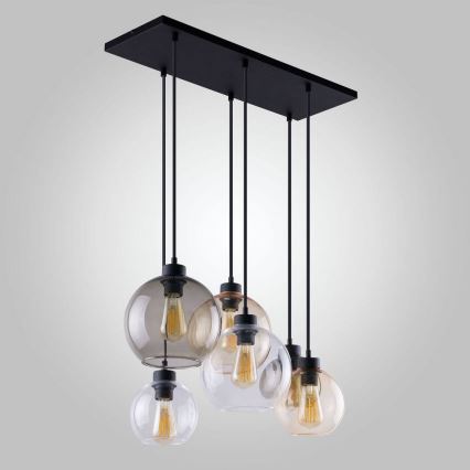 Полилей на верижка CUBUS 6xE27/60W/230V