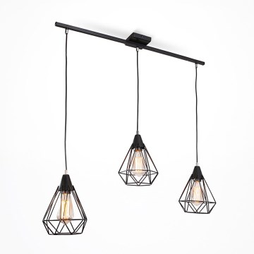 Полилей на верижка DIAMOND 3xE27/60W/230V 83 cm