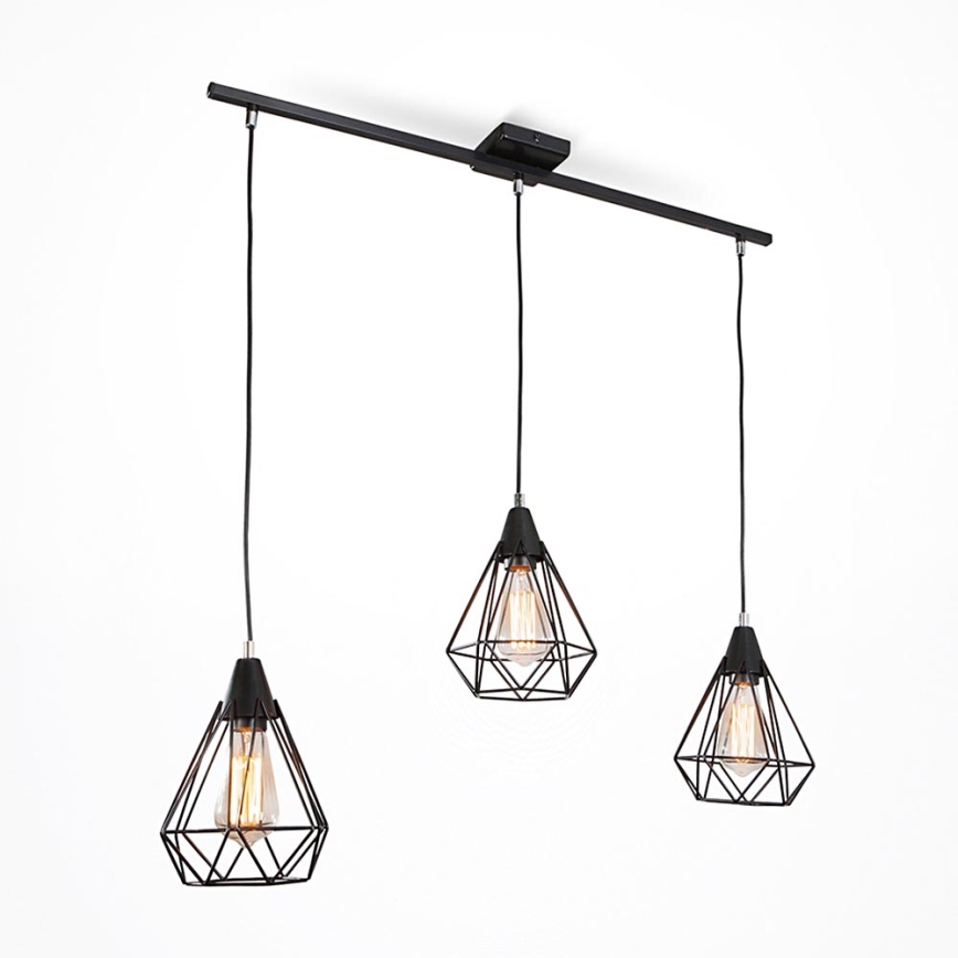Полилей на верижка DIAMOND 3xE27/60W/230V 83 cm
