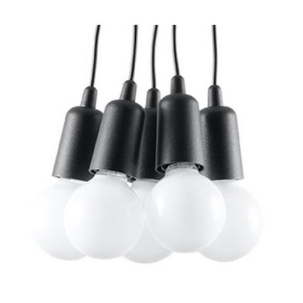 Полилей на верижка DIEGO 5xE27/60W/230V