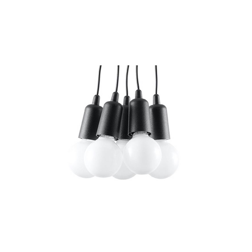 Полилей на верижка DIEGO 5xE27/60W/230V