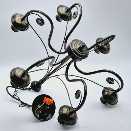 Полилей на верижка DONATO 6xE14/40W/230V