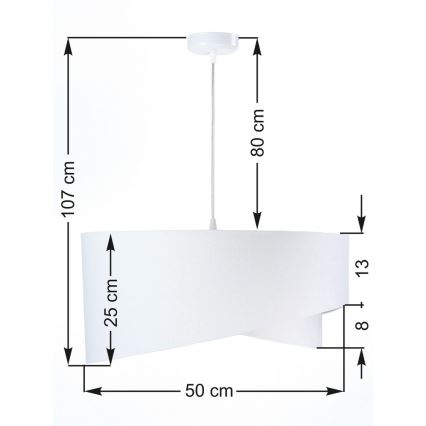 Полилей на верижка GALAXY 1xE27/60W/230V