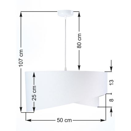 Полилей на верижка GALAXY 1xE27/60W/230V