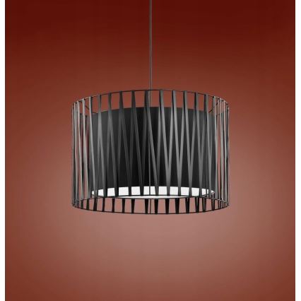 Полилей на верижка HARMONY BLACK 3xE27/60W/230V