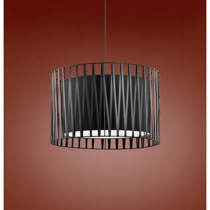 Полилей на верижка HARMONY BLACK 3xE27/60W/230V
