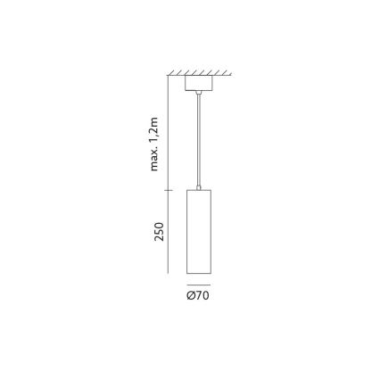 Полилей на верижка LEONE 1xGU10/35W/230V
