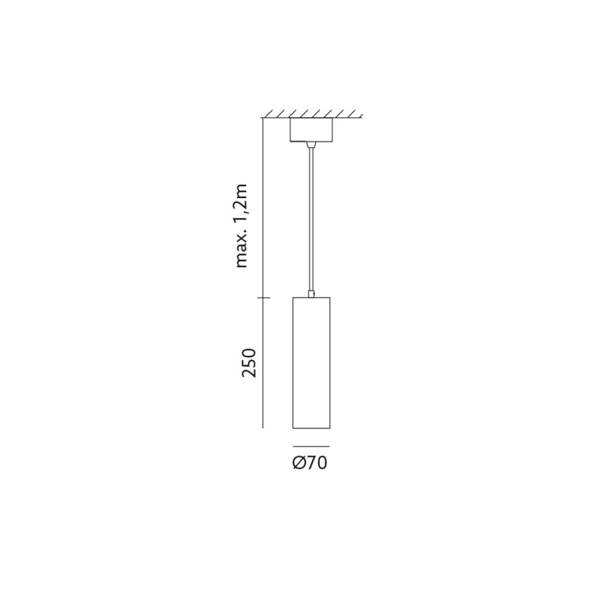 Полилей на верижка LEONE 1xGU10/35W/230V