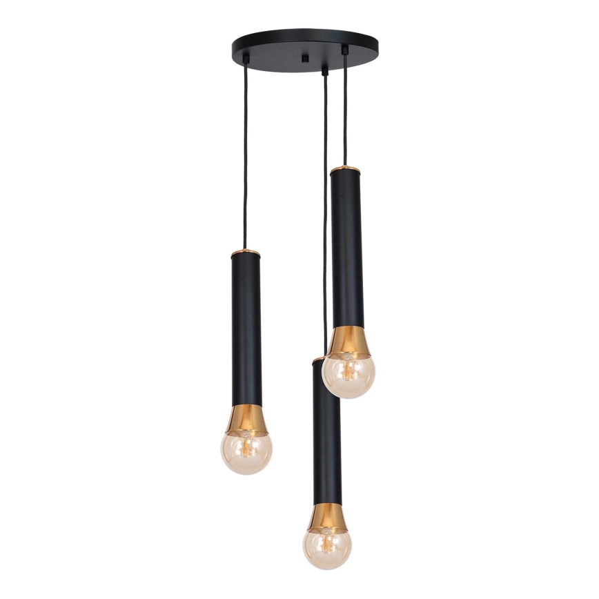Полилей на верижка LUNAE 3xE27/60W/230V