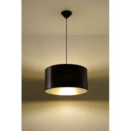 Полилей на верижка LUXOR 40 1xE27/60W/230V златна/черна