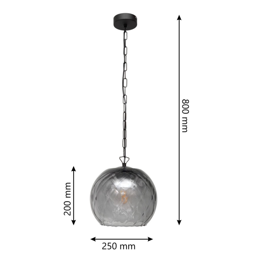 Полилей на верижка MARILLA 1xE27/15W/230V