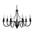 Полилей на верижка MINERWA 7 7xE14/40W/230V черна