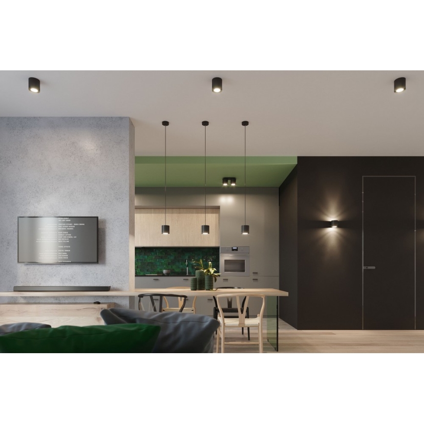 Полилей на верижка ORBIS 1 1xGU10/40W/230V черна