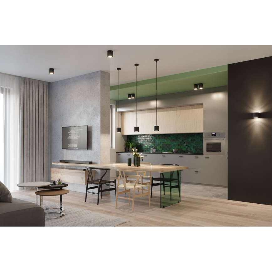 Полилей на верижка ORBIS 1 1xGU10/40W/230V черна