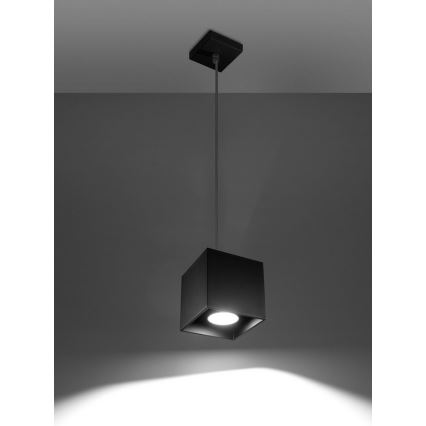 Полилей на верижка QUAD 1 1xGU10/40W/230V черна