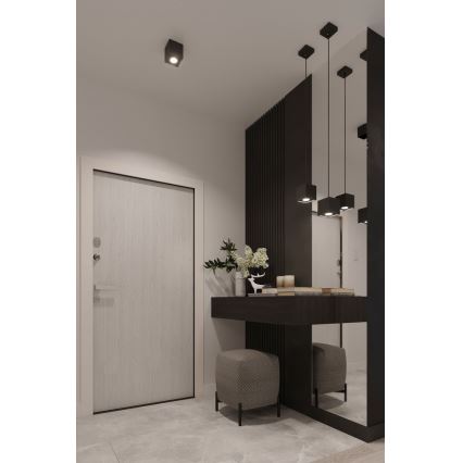 Полилей на верижка QUAD 1 1xGU10/40W/230V черна