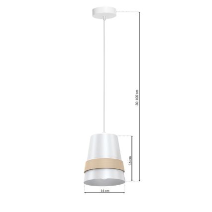Полилей на верижка VENEZIA 1xE27/60W/230V