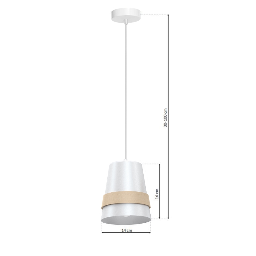 Полилей на верижка VENEZIA 1xE27/60W/230V