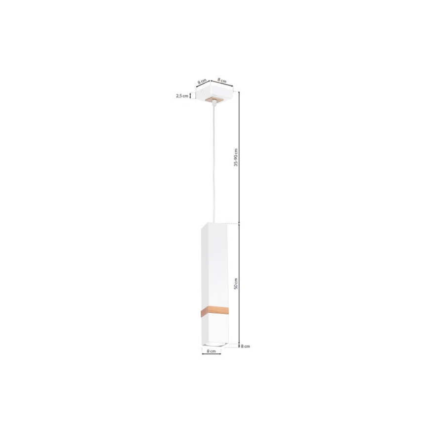 Полилей на верижка VIDAR 1xGU10/25W/230V