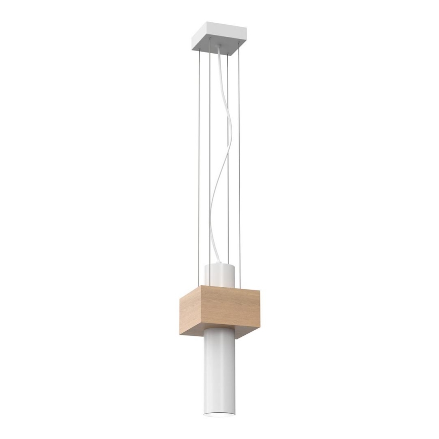 Полилей на верижка WEST 1xGU10/25W/230V бяла