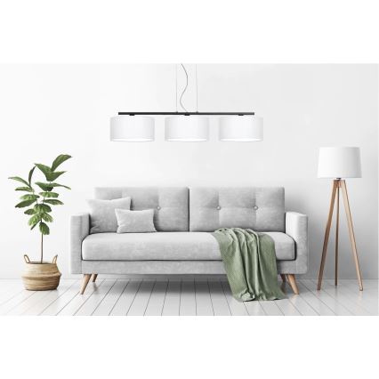 Полилей на въже ASTRA 3xE27/60W/230V бяла