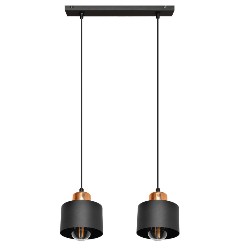 Полилей на въже EDISON 2xE27/15W/230V