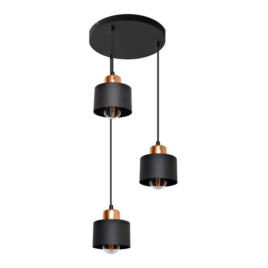 Полилей на въже EDISON 3xE27/15W/230V