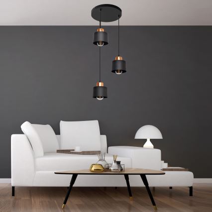 Полилей на въже EDISON 3xE27/15W/230V