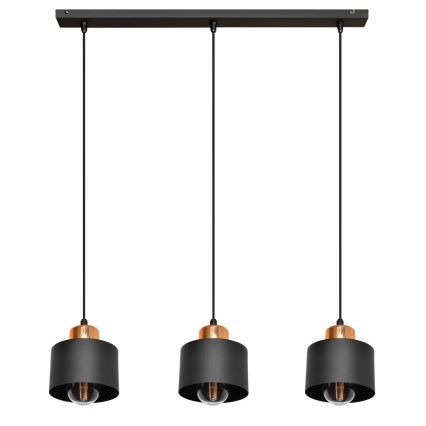 Полилей на въже EDISON 3xE27/15W/230V