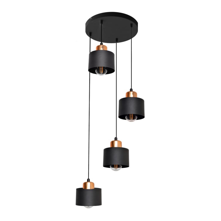 Полилей на въже EDISON 4xE27/15W/230V
