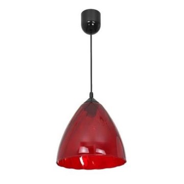 Полилей на въже FLASH 1xE27/60W/230V червена