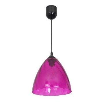 Полилей на въже FLASH 1xE27/60W/230V розов