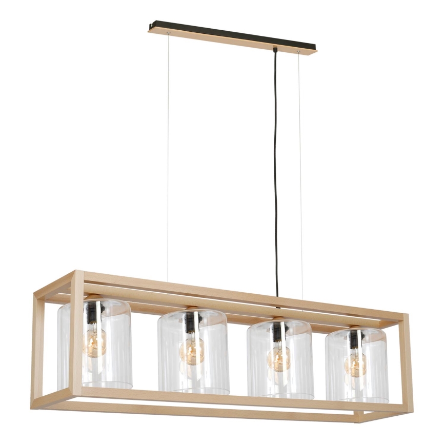 Полилей на въже LEGNO 4xE27/60W/230V