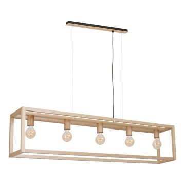 Полилей на въже LEGNO 5xE27/60W/230V