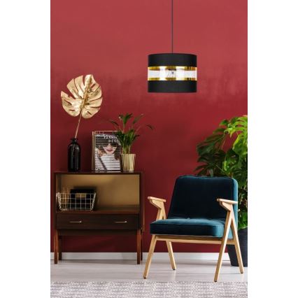 Полилей на въже LIND 1xE27/60W/230V черна