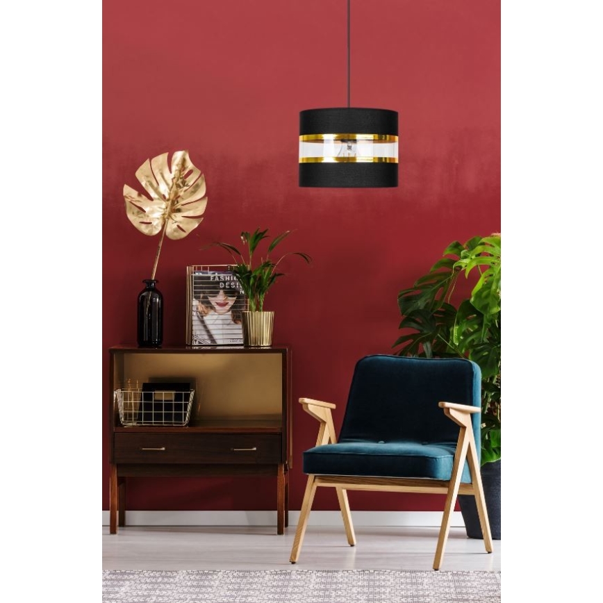 Полилей на въже LIND 1xE27/60W/230V черна